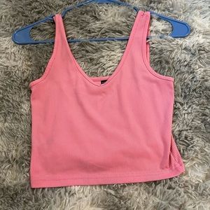 pink shein tank top.